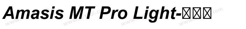 Amasis MT Pro Light字体转换